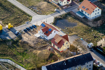 Drone image of On the high trail in Kandel in the state Rhineland-Palatinate, Germany