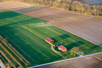 Model airfield of the MFV Freckenfeld eV in Freckenfeld in the state Rhineland-Palatinate, Germany