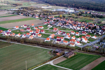 New development area NO in the district Schaidt in Wörth am Rhein in the state Rhineland-Palatinate, Germany out of the air
