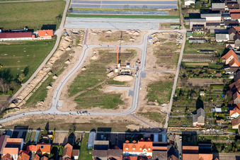 New development area in Tabakfeld development in Hatzenbühl in the state Rhineland-Palatinate, Germany