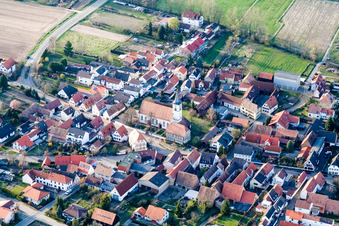 Church in Schwegenheim in the state Rhineland-Palatinate, Germany