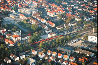 Sparkasse railway station in Kandel in the state Rhineland-Palatinate, Germany