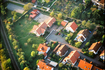 Aerial view of In the Mirabelle Garden in Kandel in the state Rhineland-Palatinate, Germany