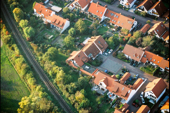 Aerial photograpy of In the Mirabelle Garden in Kandel in the state Rhineland-Palatinate, Germany