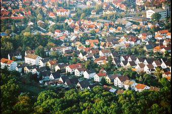 Elsässerstraße from the southwest in Kandel in the state Rhineland-Palatinate, Germany