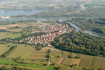 Munchhausen in the state Bas-Rhin, France seen from above