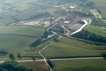 Landfill in Schaffhouse-près-Seltz in the state Bas-Rhin, France