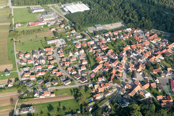 Schaffhouse-près-Seltz in the state Bas-Rhin, France viewn from the air
