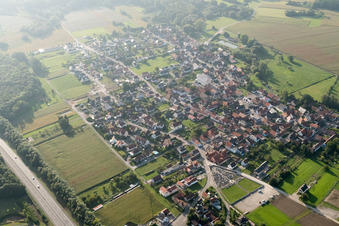 Leutenheim in the state Bas-Rhin, France out of the air