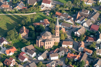 Church building in Rheinbischofsheim in the state Baden-Wurttemberg