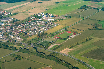Sports field of the sports club Freistett 1921 eV in the district Freistett in Rheinau in the state Baden-Wuerttemberg, Germany