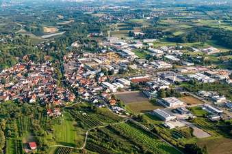 Kniebisstr commercial area in Renchen in the state Baden-Wuerttemberg, Germany