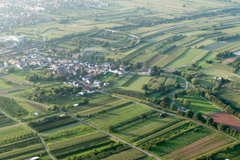 Bird's eye view of District Urloffen in Appenweier in the state Baden-Wuerttemberg, Germany