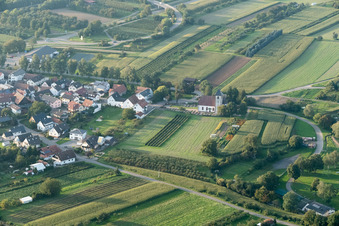 District Urloffen in Appenweier in the state Baden-Wuerttemberg, Germany viewn from the air
