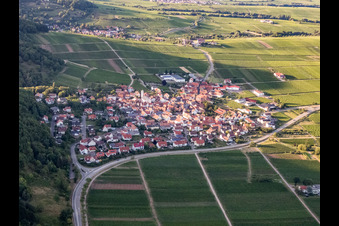 View of the town from the south in Eschbach in the state Rhineland-Palatinate, Germany