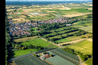 Winden in the state Rhineland-Palatinate, Germany seen from a drone