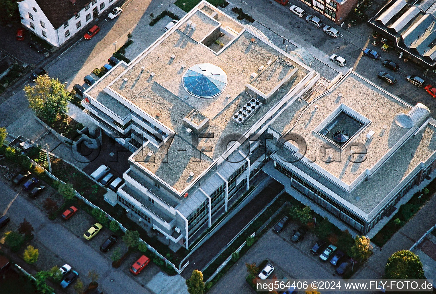 Banking administration building of the financial services company Sparkasse Germersheim-Kandel - main branch in Kandel in the state Rhineland-Palatinate