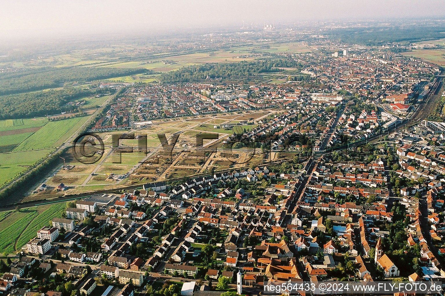 Castle park from the east in Schwetzingen in the state Baden-Wuerttemberg, Germany