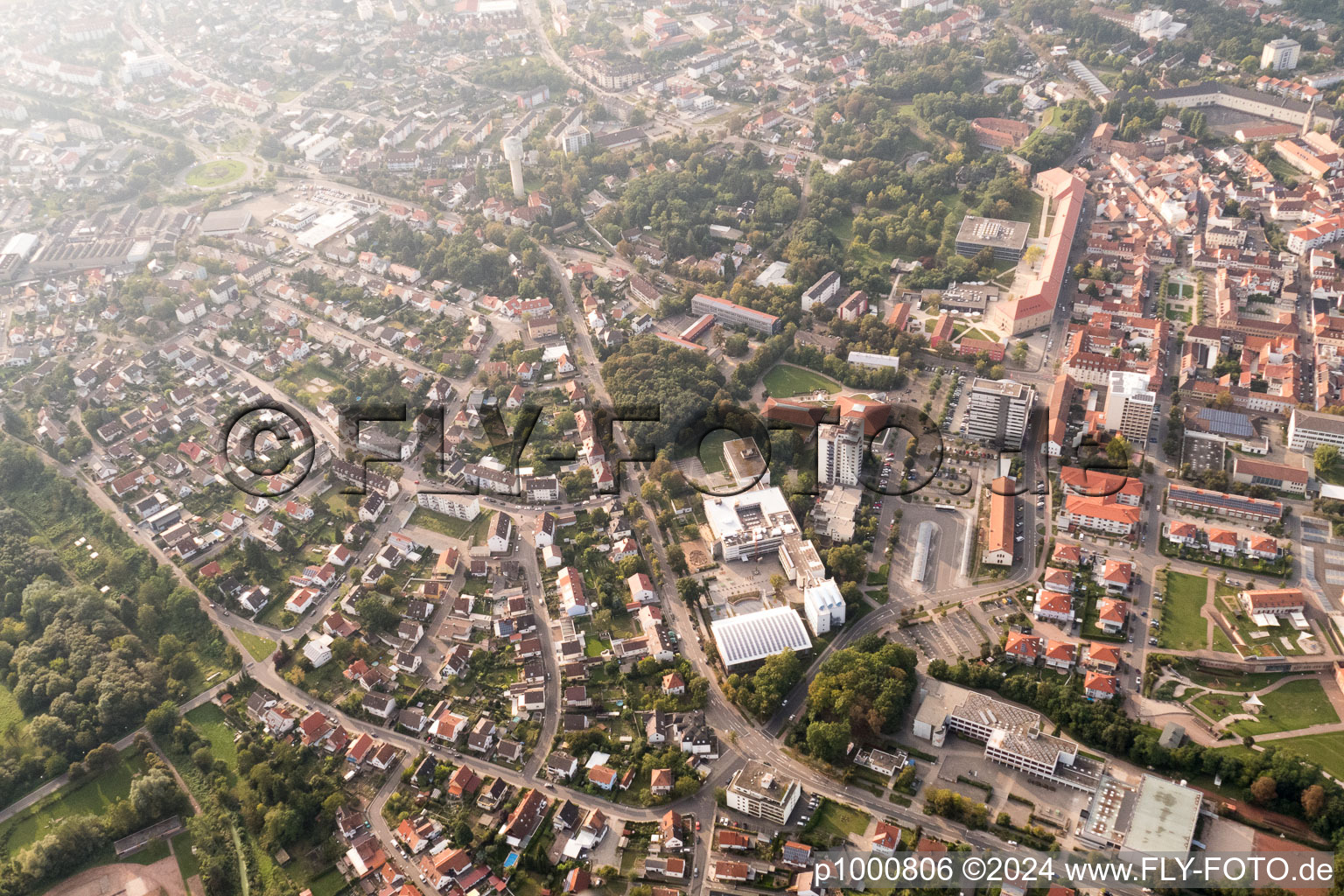 Germersheim in the state Rhineland-Palatinate, Germany from the plane