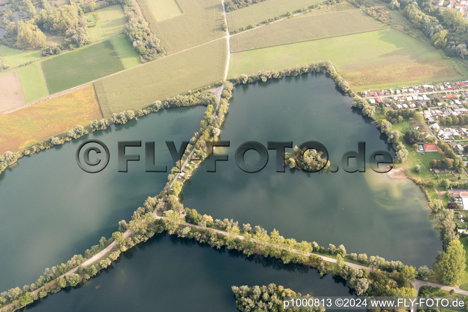 Drone image of Germersheim in the state Rhineland-Palatinate, Germany