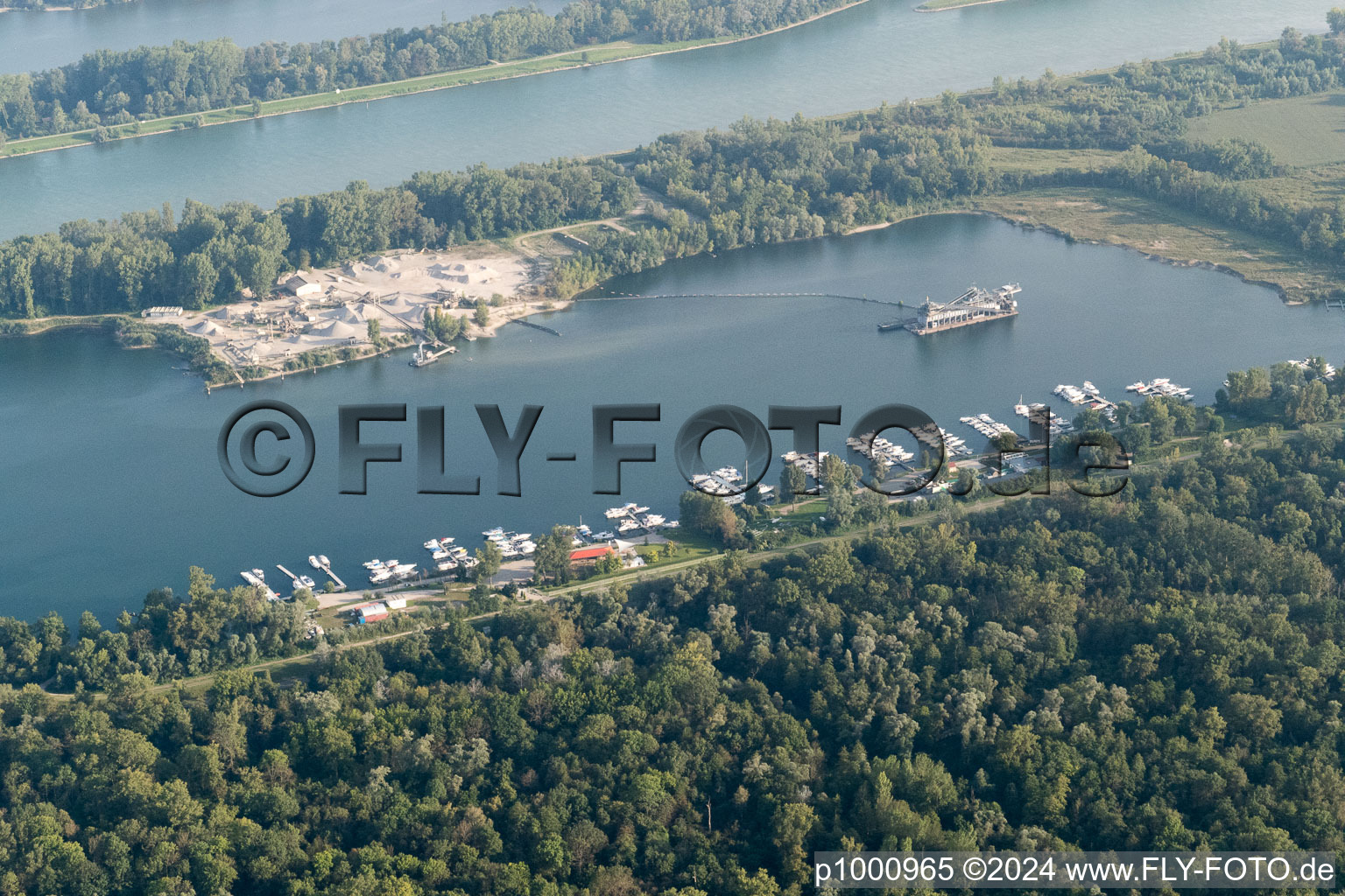 Yacht Club in Offendorf in the state Bas-Rhin, France