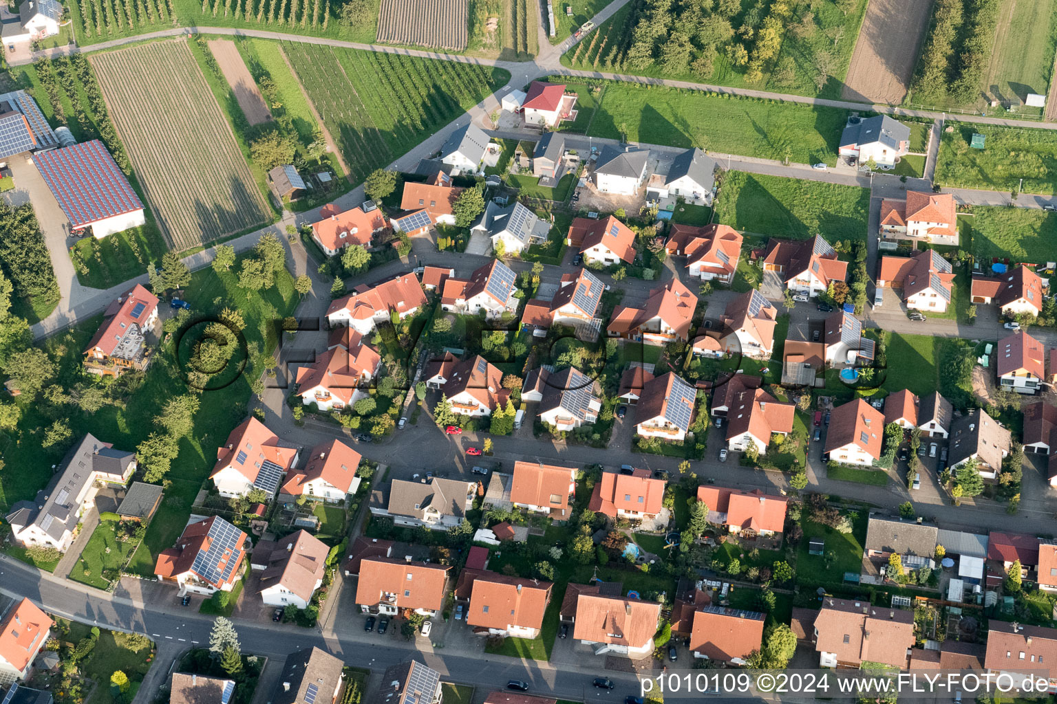 Zöllerhöfstr in the district Erlach in Renchen in the state Baden-Wuerttemberg, Germany