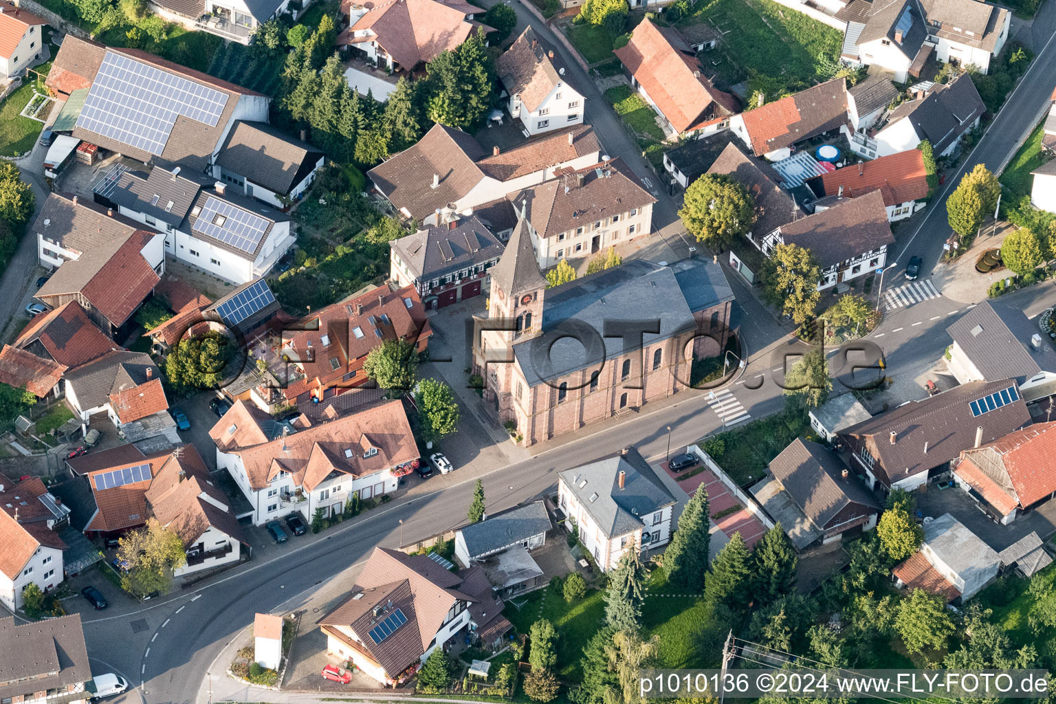 Church building of St. Wendelin in the district Stadelhofen in Oberkirch in the state Baden-Wurttemberg, Germany