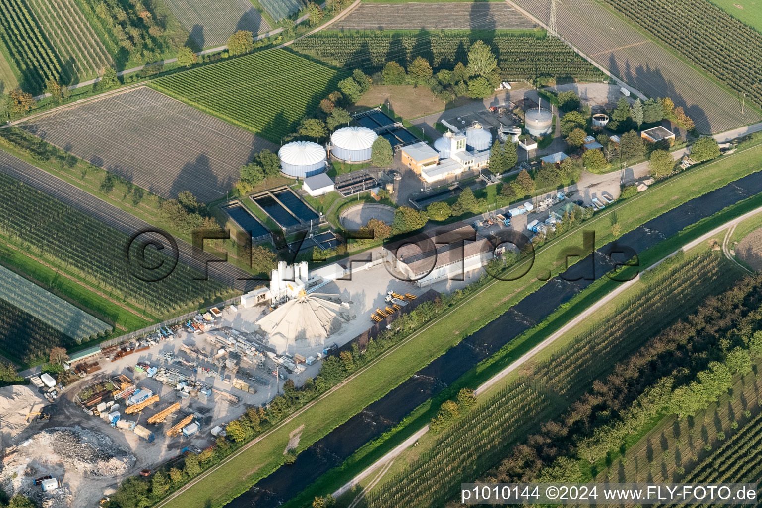 Aerial view of District Maisenbühl in Oberkirch in the state Baden-Wuerttemberg, Germany