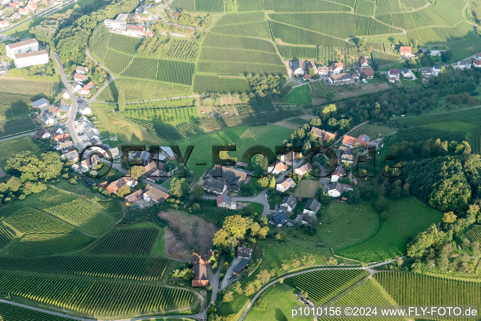 Aerial view of Oberkirch in the state Baden-Wuerttemberg, Germany