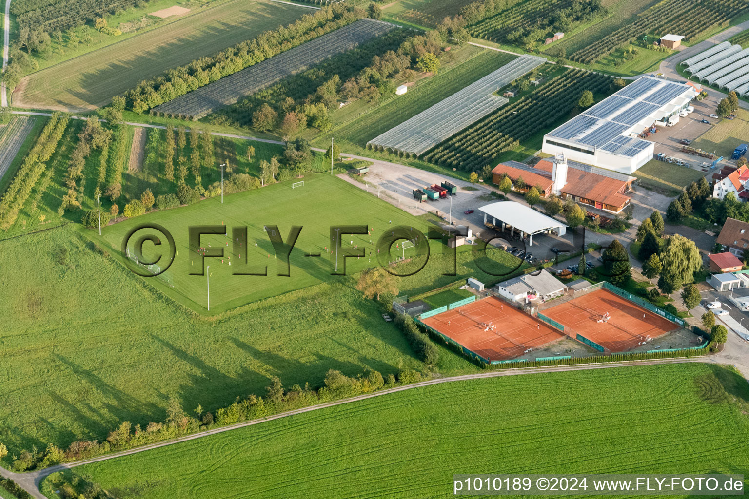 Sports field in Nussbach in the state Baden-Wuerttemberg, Germany