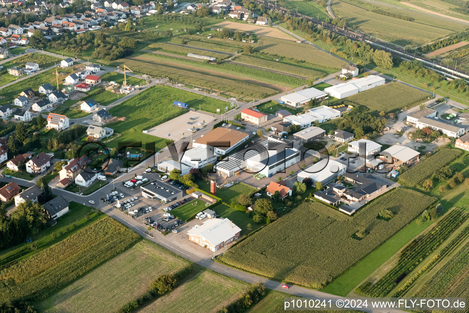 Südstrasse commercial area in the district Urloffen in Appenweier in the state Baden-Wuerttemberg, Germany