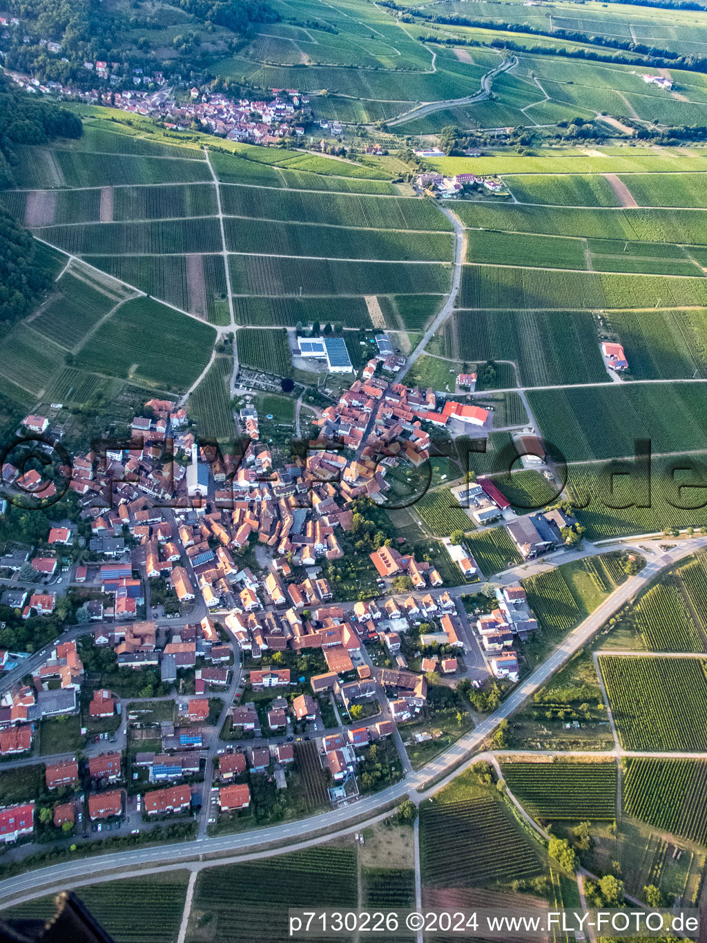 Eschbach in the state Rhineland-Palatinate, Germany from above