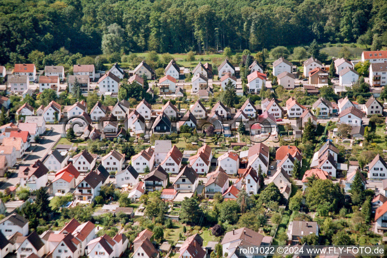 Settlement in Kandel in the state Rhineland-Palatinate, Germany out of the air