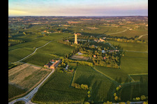Aerial view of Tower of San Martino della Battaglia