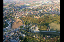 Aerial view of Rocca di Lonato in Lonato del Garda in the state Brescia, Italy
