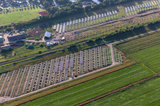 Photovoltaic field in Eddelak in the state Schleswig Holstein, Germany