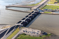 Eider Barrage in Tönning in the state Schleswig Holstein, Germany