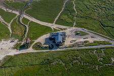Bathing area village/south with beach hut Axels in the district Olsdorf in Sankt Peter-Ording in the state Schleswig Holstein, Germany