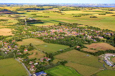 From the northwest in the district Osterende in Tating in the state Schleswig Holstein, Germany