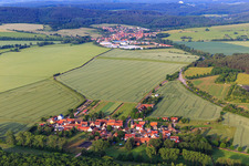 From the east in the district Wipperoda in Georgenthal in the state Thuringia, Germany