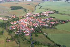 Town View of the streets and houses of the residential areas in Wahlwinkel in the state Thuringia, Germany
