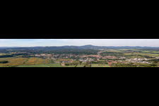 Panorama in Waltershausen in the state Thuringia, Germany