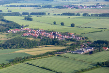 Village view on the Nesse from the southeast in the district Haina in Nessetal in the state Thuringia, Germany