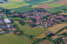 Aerial view of From the north in Sonneborn in the state Thuringia, Germany