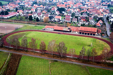 Sports field in Steinfeld in the state Rhineland-Palatinate, Germany
