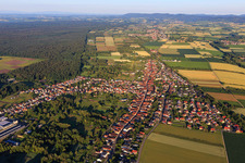 From the east in the district Schaidt in Wörth am Rhein in the state Rhineland-Palatinate, Germany