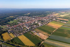 City view from the northeast in Kandel in the state Rhineland-Palatinate, Germany