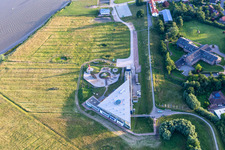 Aerial view of Multimar Wattforum in Tönning in the state Schleswig Holstein, Germany