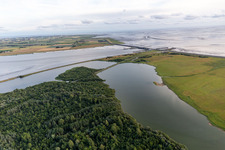 Katinger Watt, Eider Barrage in Tönning in the state Schleswig Holstein, Germany