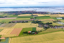 View of Büsum in the district Stinteck in Oesterdeichstrich in the state Schleswig Holstein, Germany